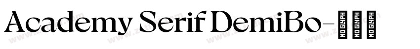 Academy Serif DemiBo字体转换